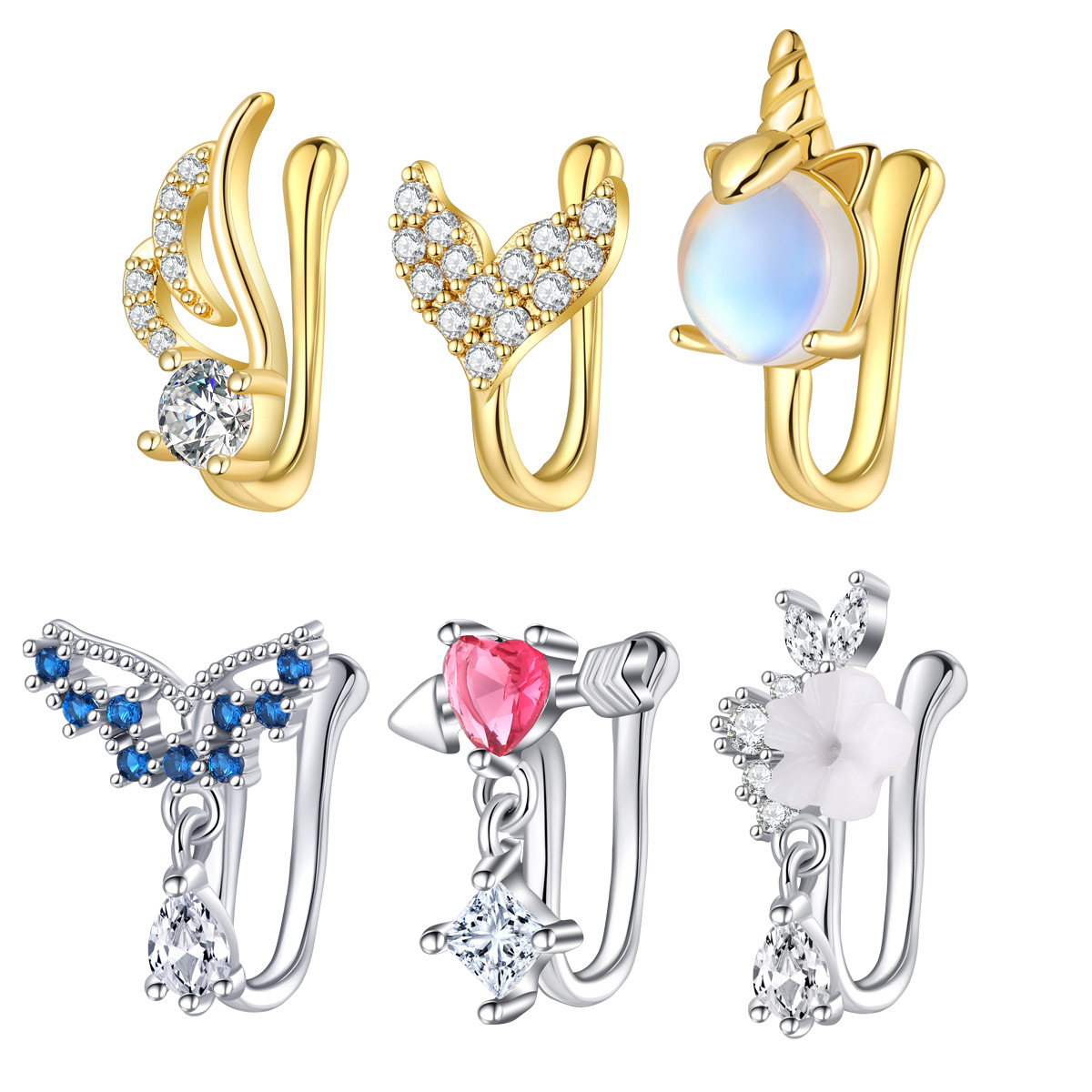 Body Jewelry Hoops - Fake Nose Piercing Jewelry High Quality