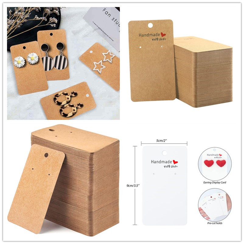 Body Jewelry Holder - 50pcs 5 * 9cm Love Printed