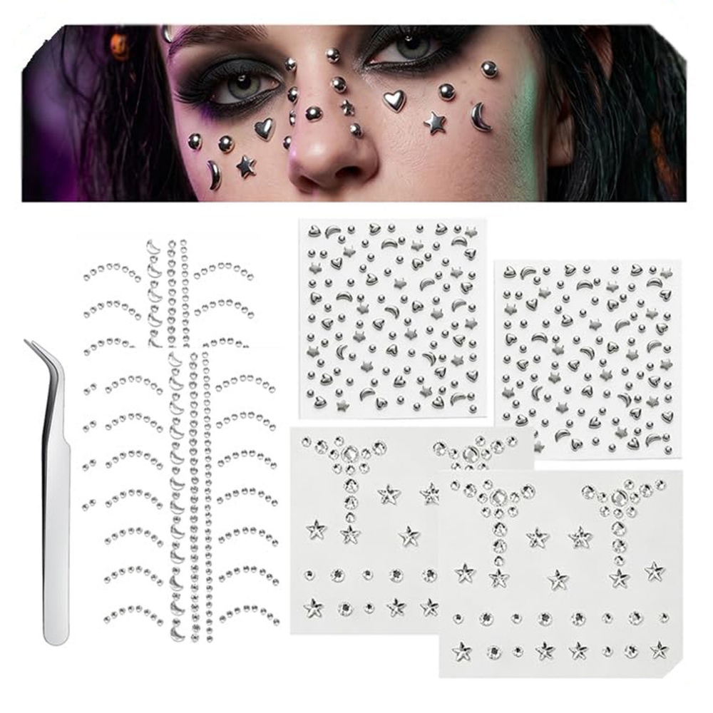 Fake Piercings Balls Stick on  - Body Jewelry Hoops review and price