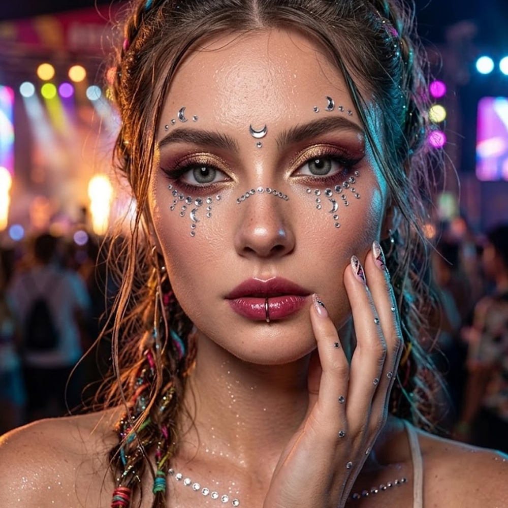 Fake Piercings Balls Stick on  - Body Jewelry Hoops review and price