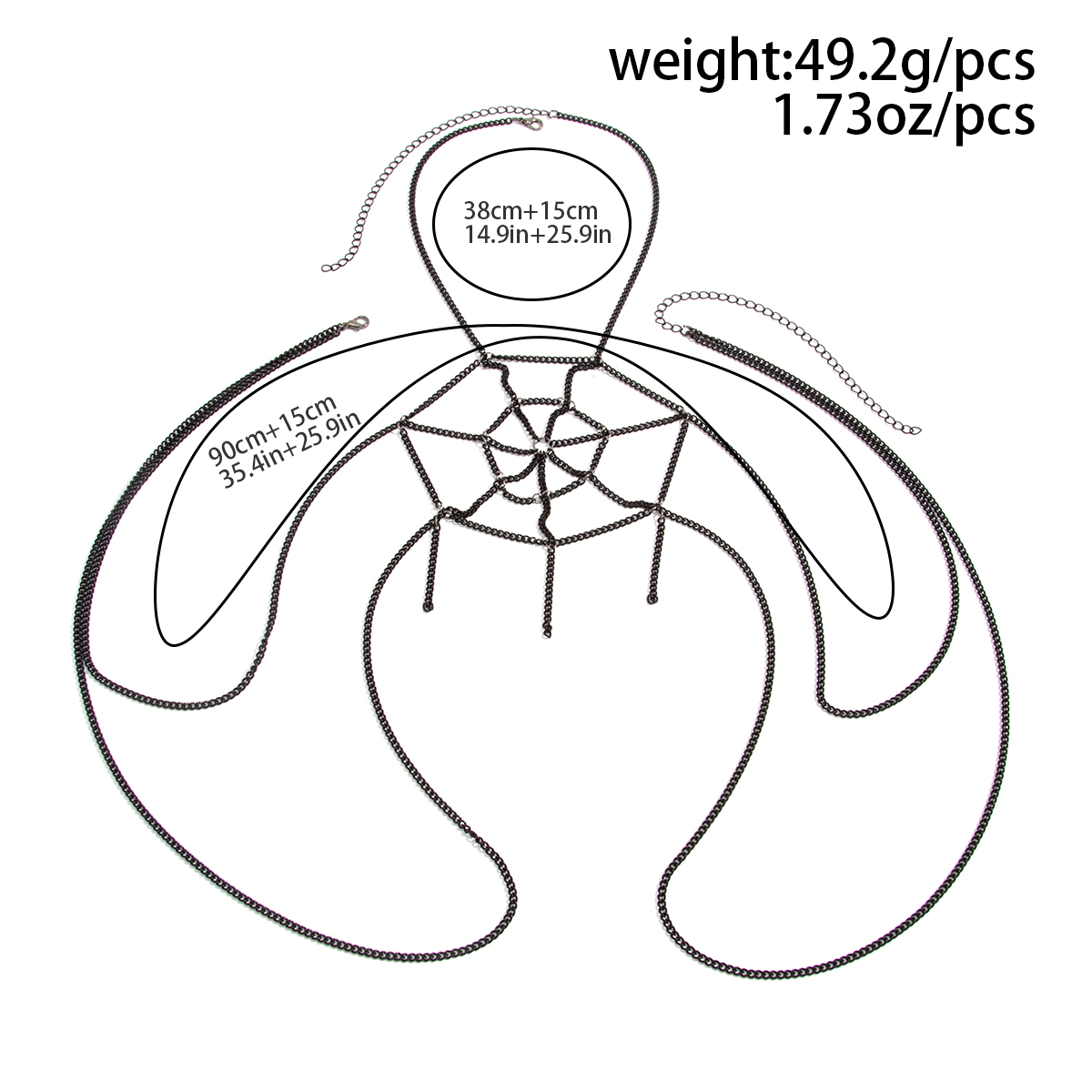 KunJoe Creative Sexy Spider We - Body Jewelry Waist Chains review and price