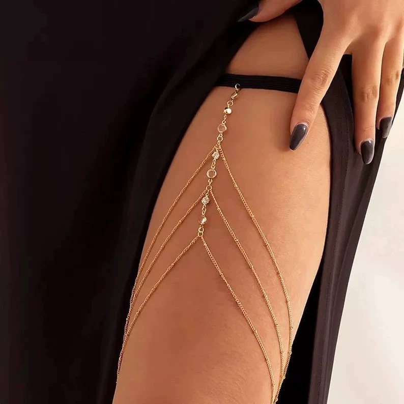 2025 New Women Bohemian Thigh  - Body Jewelry Thigh Chain review and price
