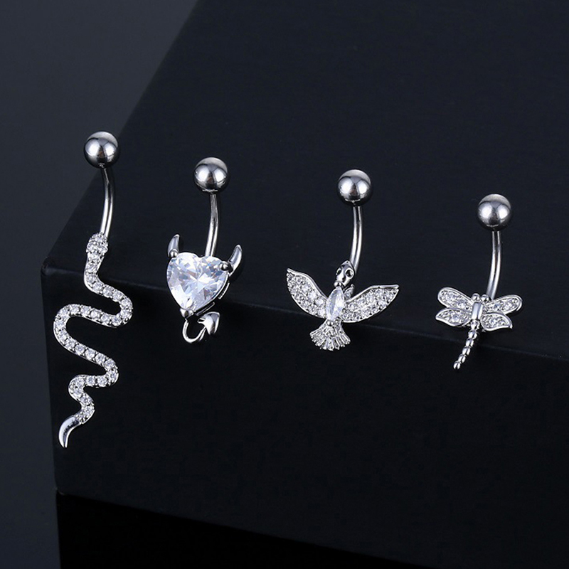 Crystal Belly Button Ring Anim - Body Jewelry Hoops review and price