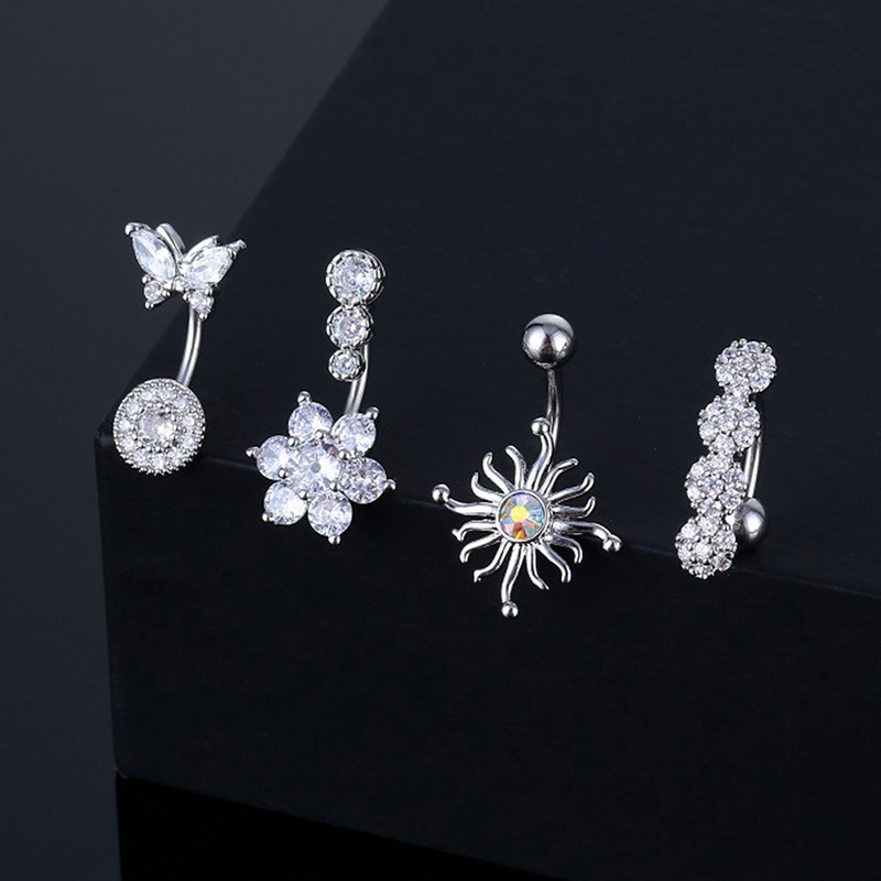 Crystal Belly Button Ring Anim - Body Jewelry Hoops review and price