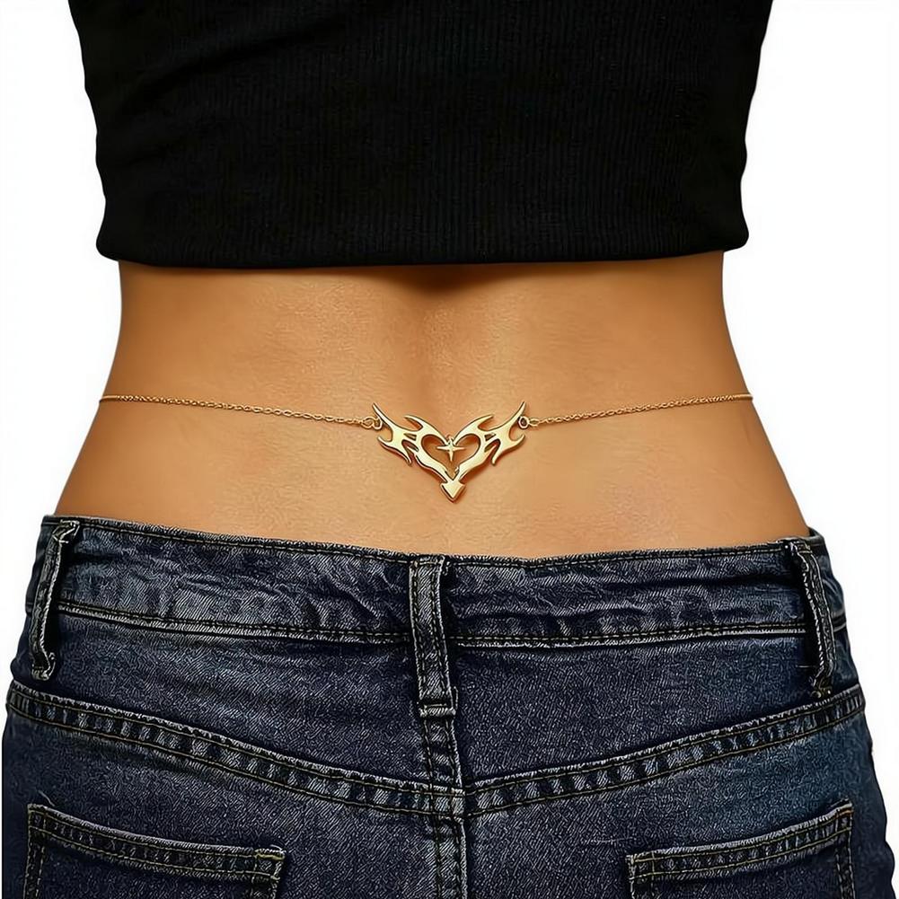 Gothic Heart Sexy Women's Wais - Body Jewelry Waist Chains review and price