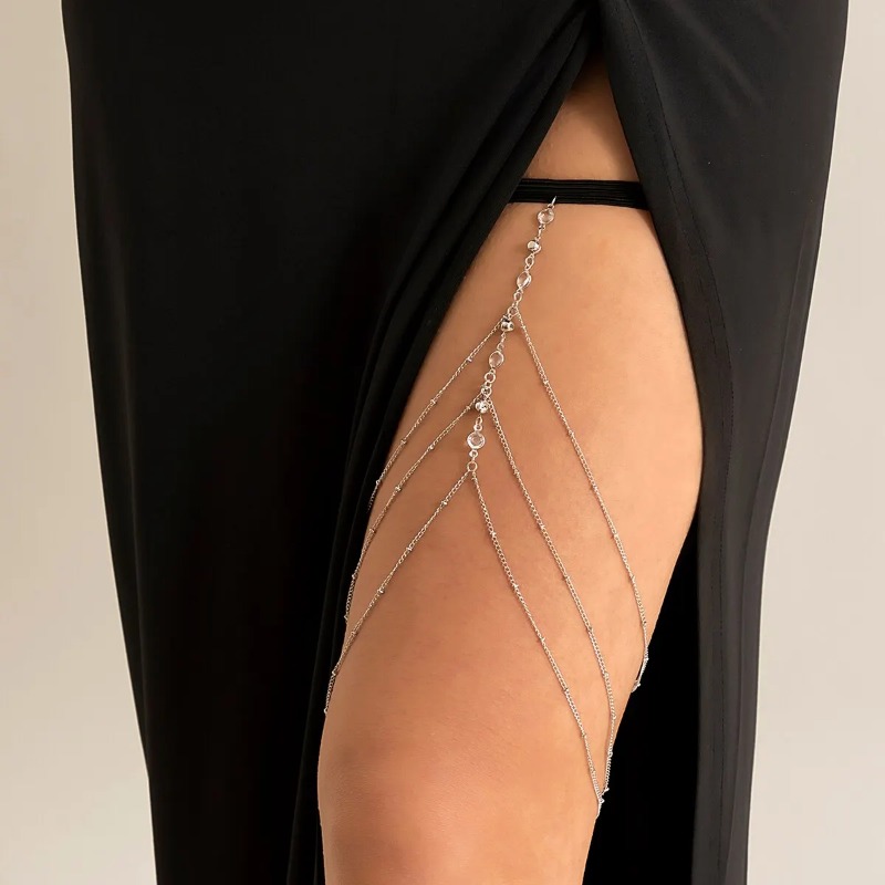 Women Summer Sexy Tassel Multi - Body Jewelry Thigh Chain review and price