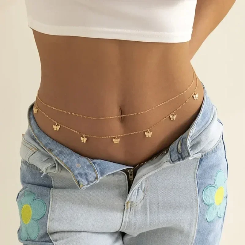 New Charm Sexy Double Layer Bu - Body Jewelry Waist Chains review and price