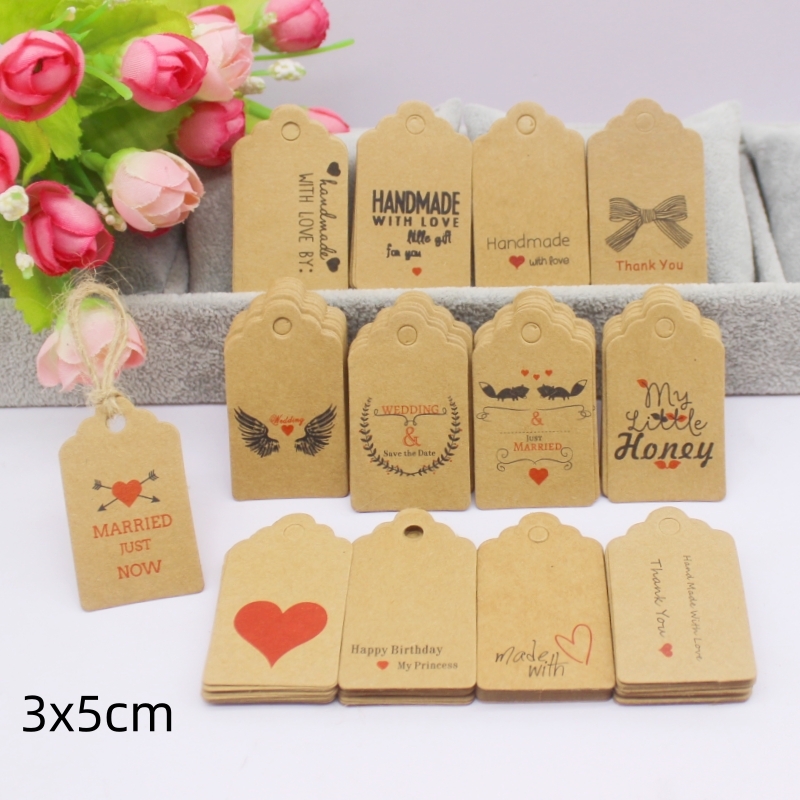 100pcs+100string 3x5cm white/k - Body Jewelry Holder review and price