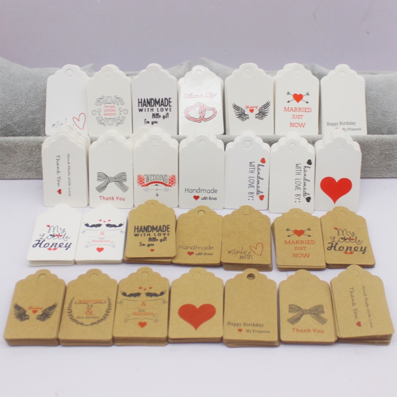 100pcs+100string 3x5cm white/k - Body Jewelry Holder review and price