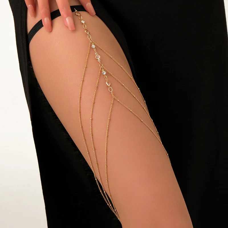 Fashion Summer Bohemian Thigh  - Body Jewelry Thigh Chain review and price