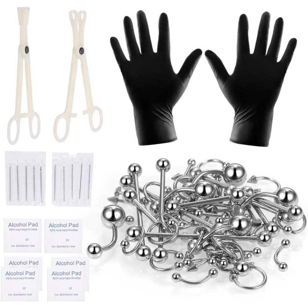 150/140/85/70/42Pcs Body Pierc - Body Jewelry Hoops review and price