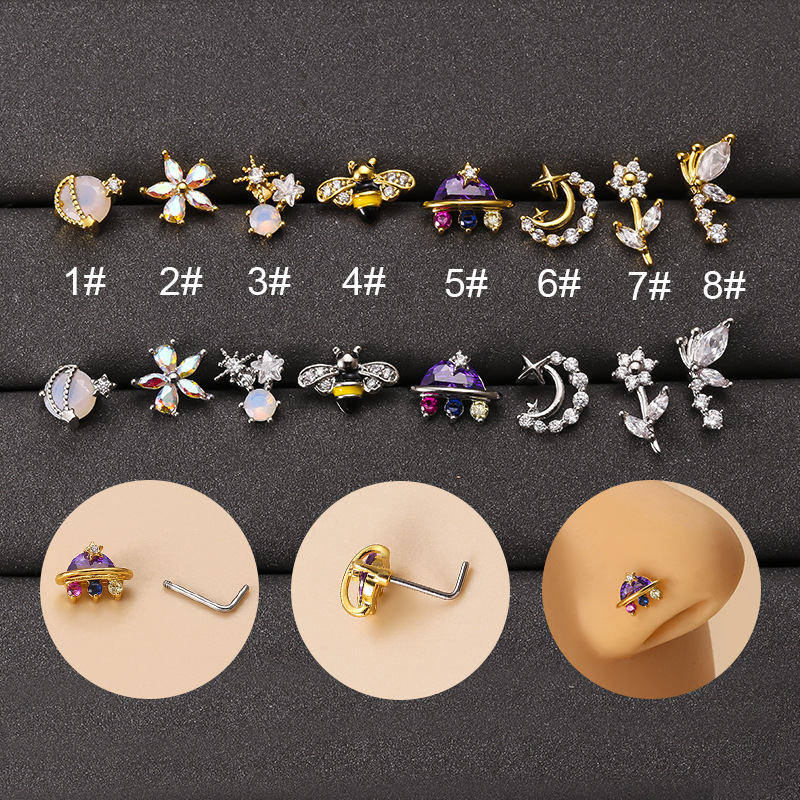 20G Fashion 316L Surgical Stai - Body Jewelry Indian review and price