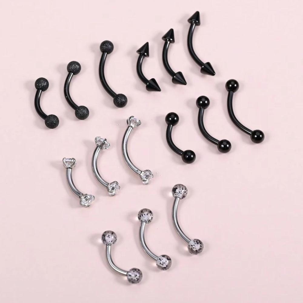 15Pcs Set 16g Piercing Jewelry - Body Jewelry Vertical Labret review and price