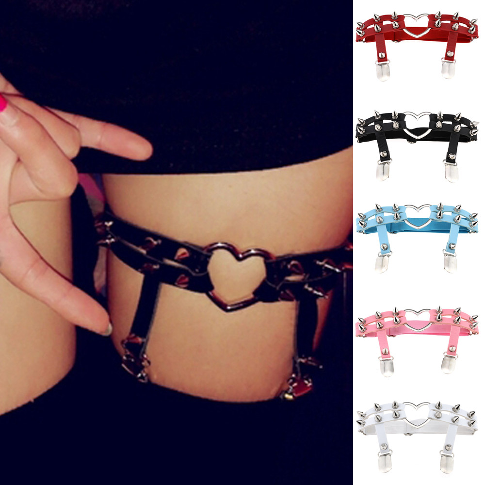 DIEZI PU Leather Elastic Garte - Body Jewelry Thigh Chain review and price