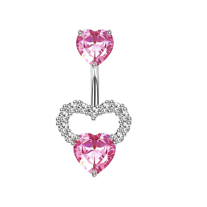 1PCS Pink Crown Belly Button R - Body Jewelry Hoops review and price
