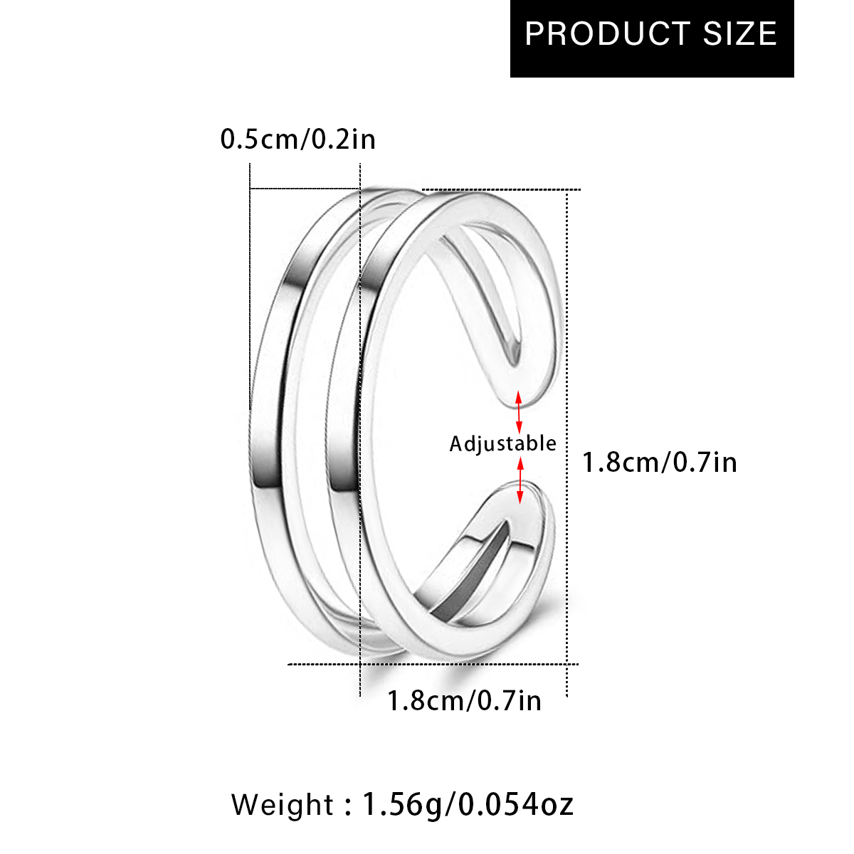 Adjustable Double Layer Toe Ri - Body Jewelry Hoops review and price