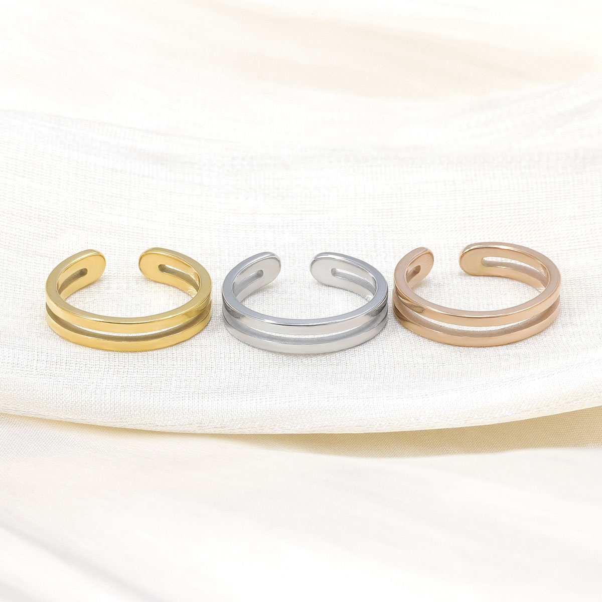 Adjustable Double Layer Toe Ri - Body Jewelry Hoops review and price