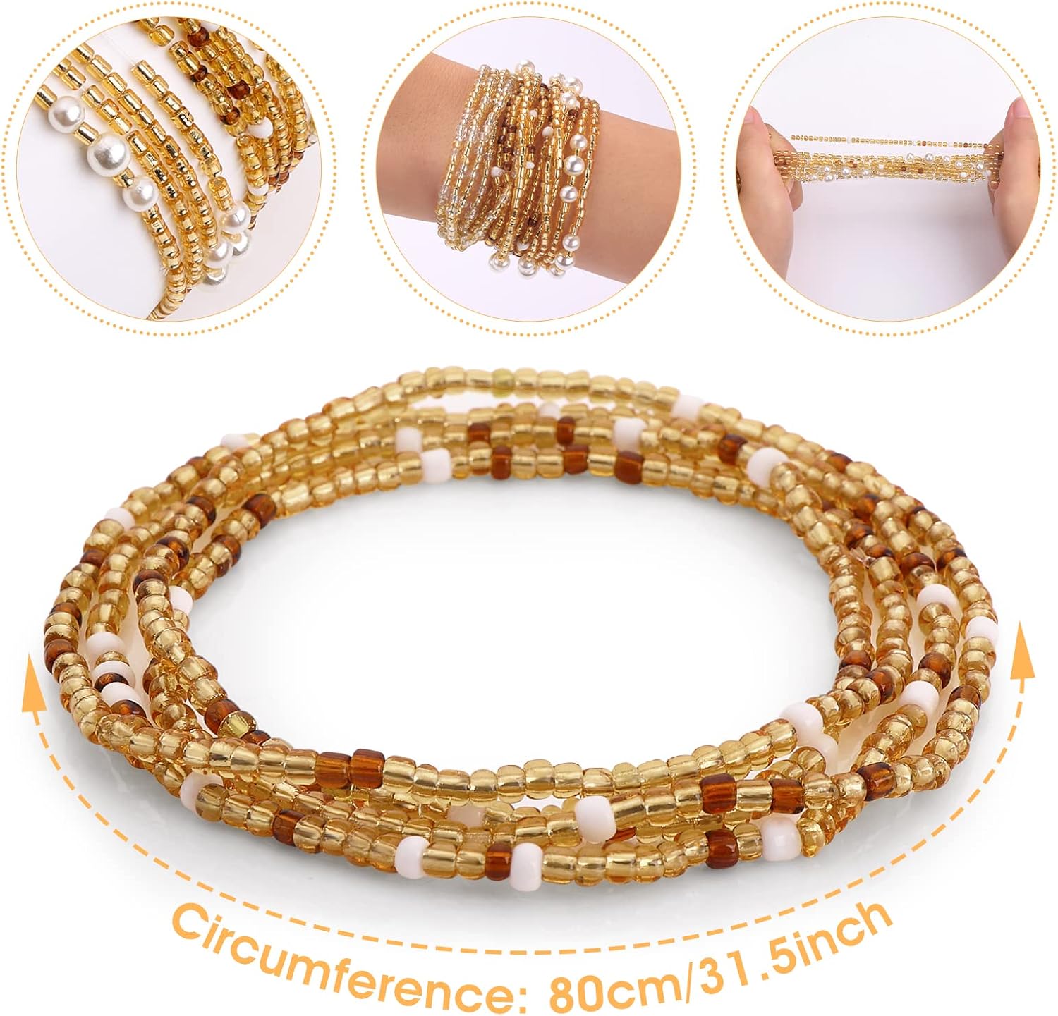 Waist Beads for Women Belly Be - Body Jewelry Online review and price
