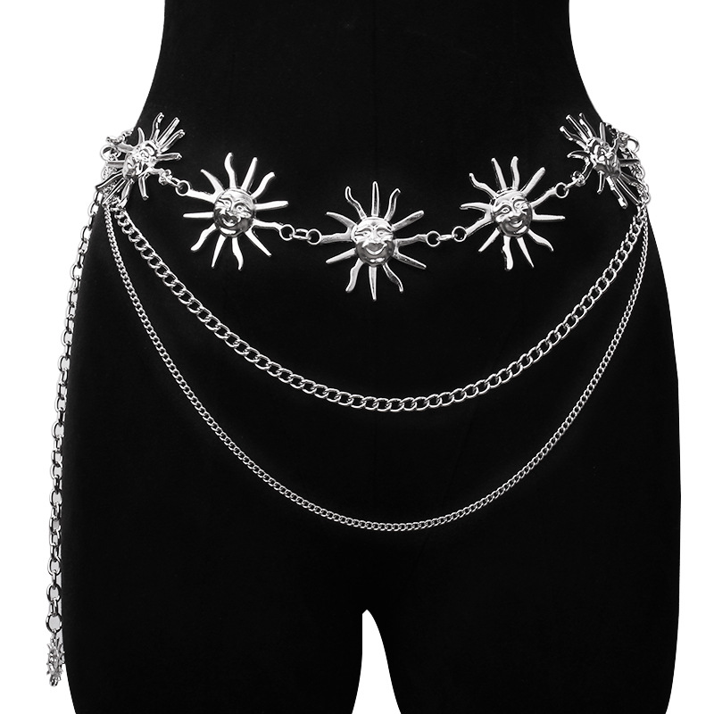 Chunky Multilayer Punk Gothic  - Body Jewelry Waist Chains review and price