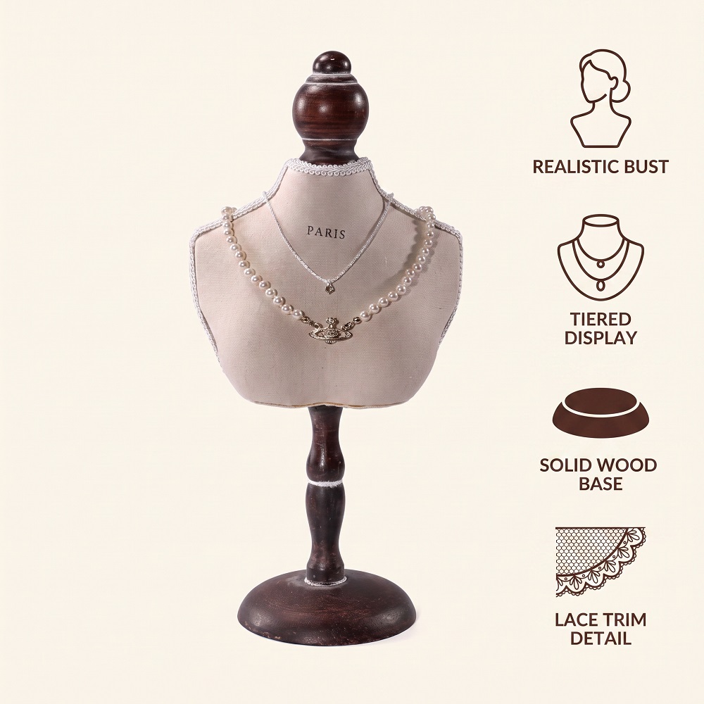 Vintage Wood Necklace Display  - Body Jewelry Holder review and price