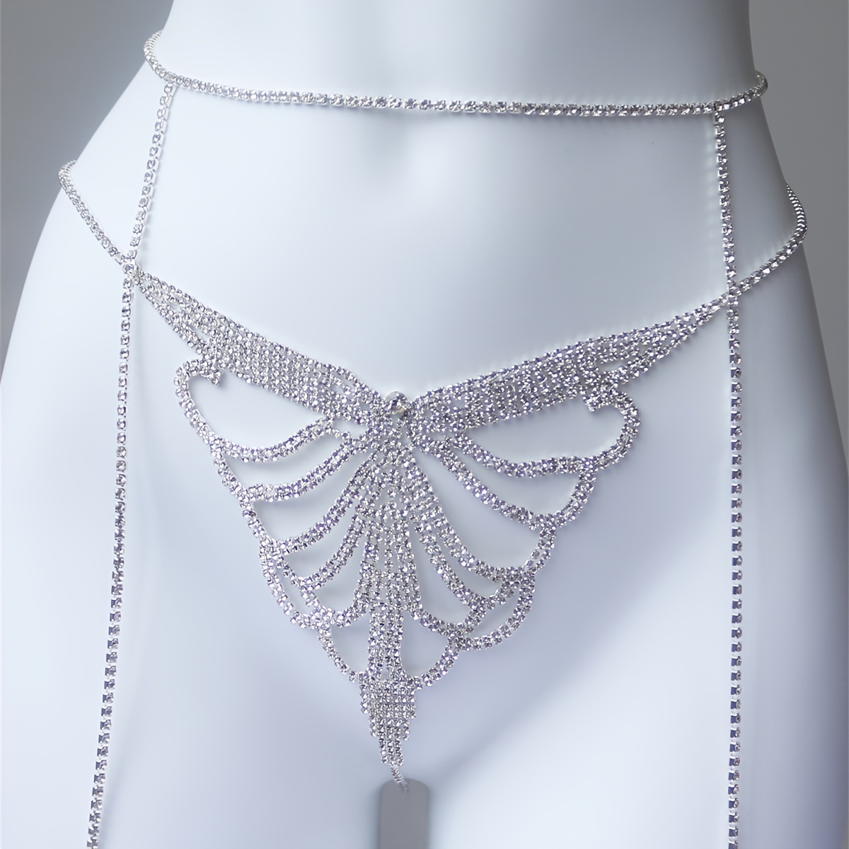 Multi layer rhinestone sparkli - Body Jewelry Waist Chains review and price