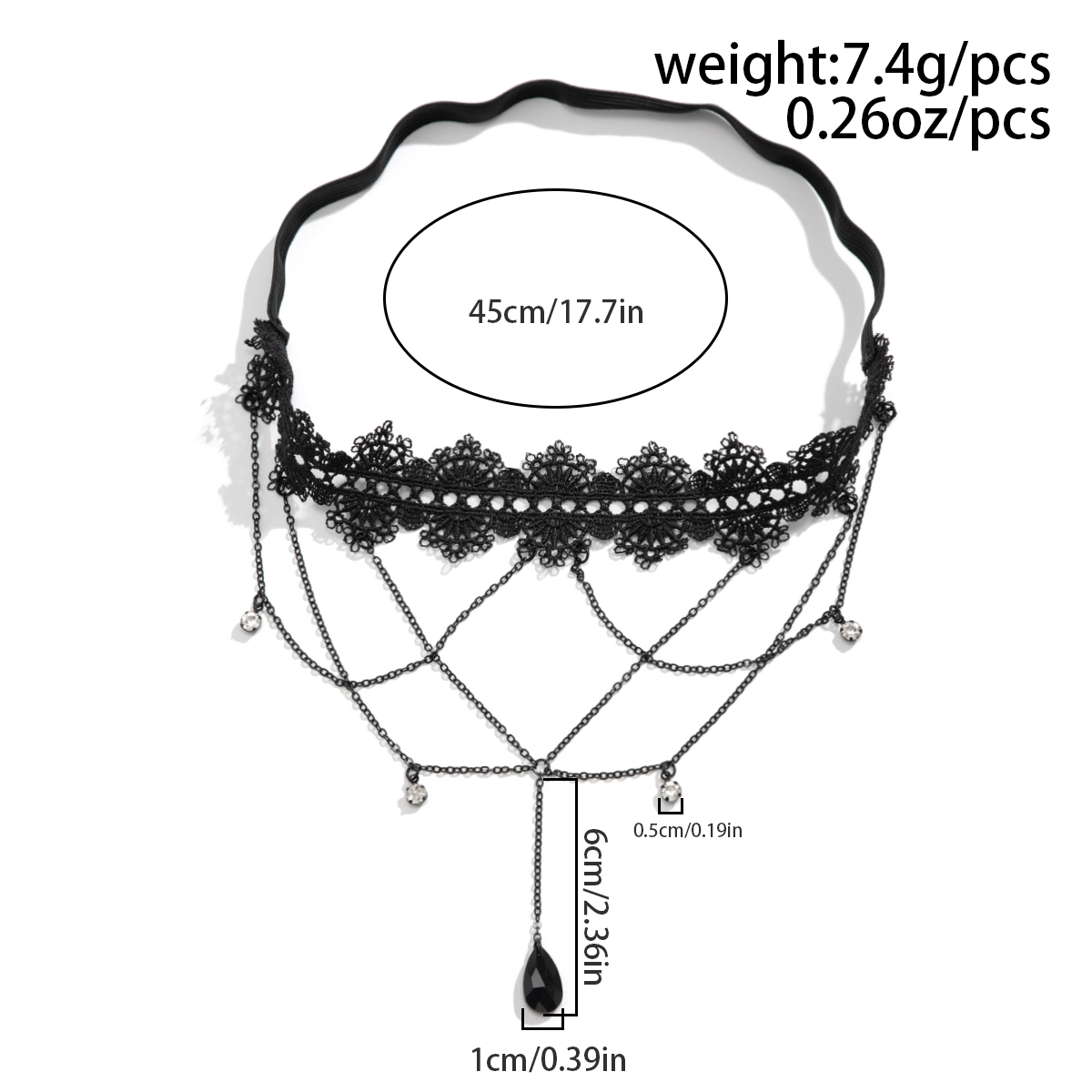 Ingemark Boho Elastic Band Bla - Body Jewelry Thigh Chain review and price