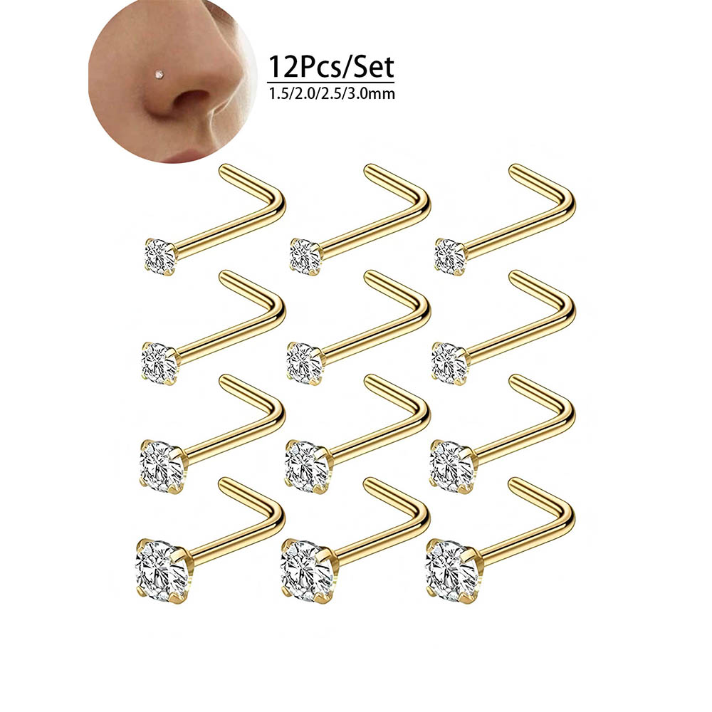 12-Piece Full Set 316L Hypoall - Body Jewelry Hoops review and price