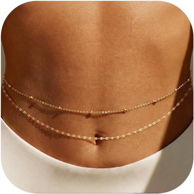 14K Gold Plated Waist Chain Wo - Body Jewelry Online review and price
