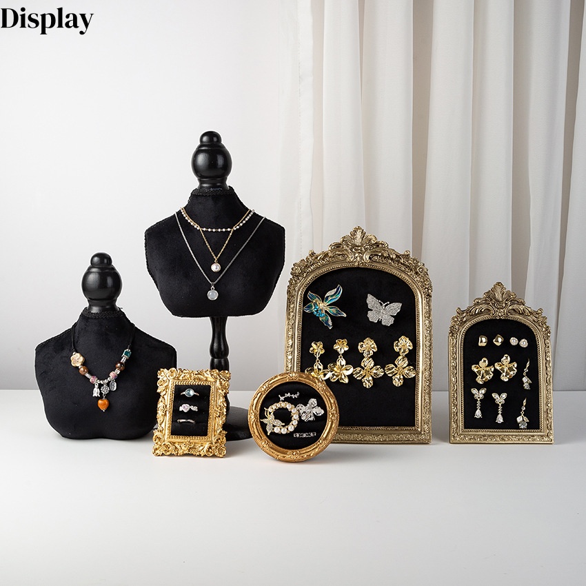 Black Velvet Bust Form Jewelry - Body Jewelry In Store review and price