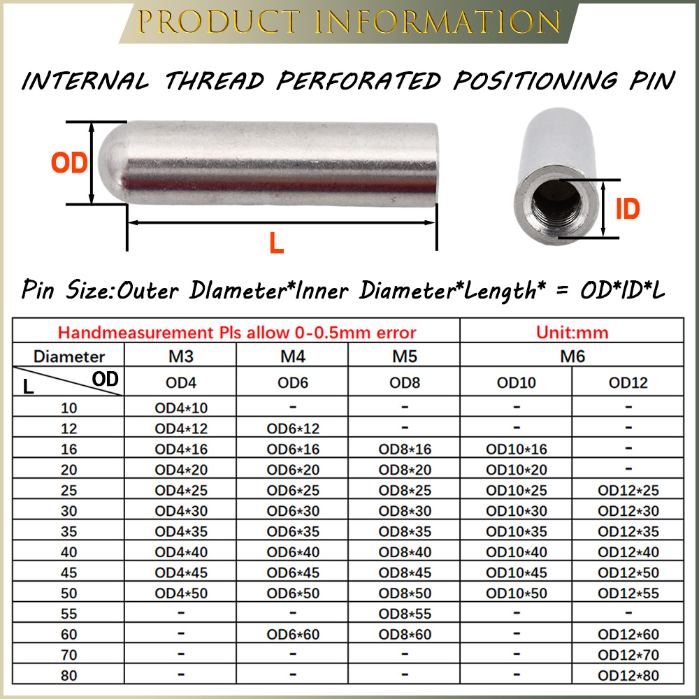M3 M4 M5 M6 304 Stainless Stee - Threadless Push Pin review and price